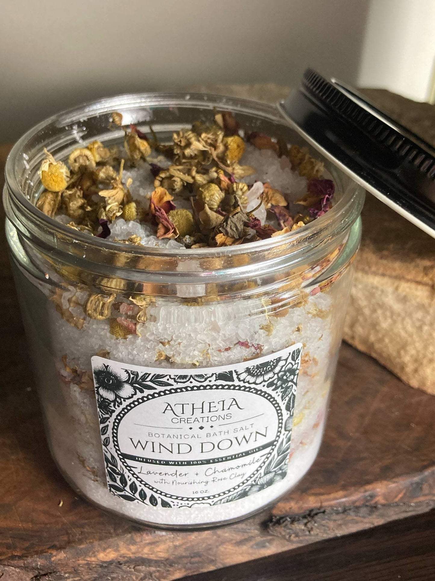 Wind Down Botanical Bath Salt 16oz