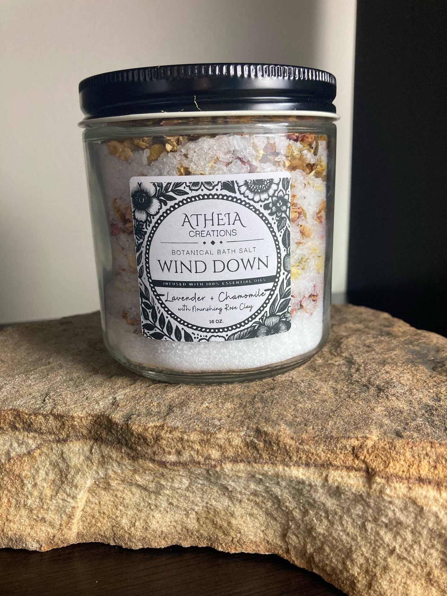 Wind Down Botanical Bath Salt 16oz