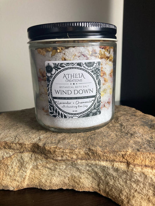 Wind Down Botanical Bath Salt 16oz